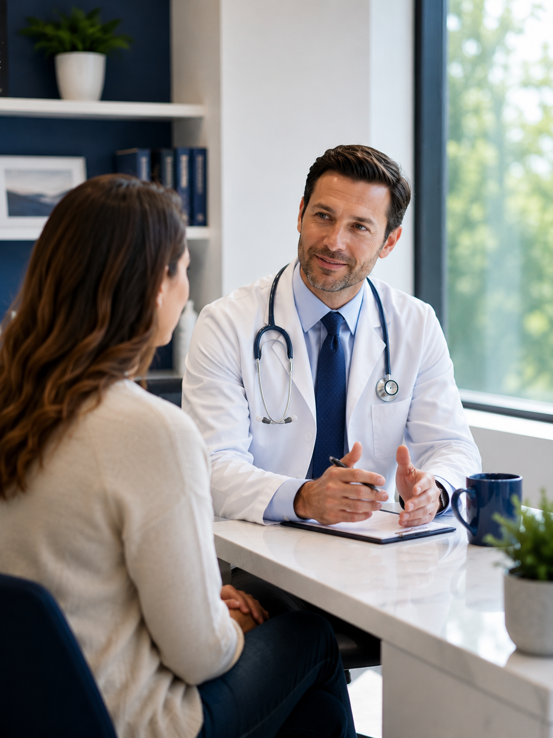 Primary Health Associates physician with patient